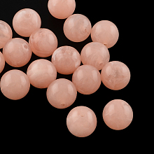 Honeyhandy Round Imitation Gemstone Acrylic Beads, Dark Salmon, 8mm, Hole: 2mm, about 1700pcs/500g