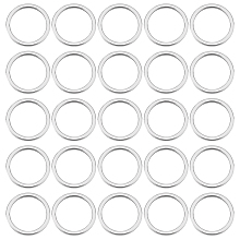 Unicraftale 100Pcs 304 Stainless Steel Linking Ring, Round Ring, Stainless Steel Color, 12x0.8~1mm