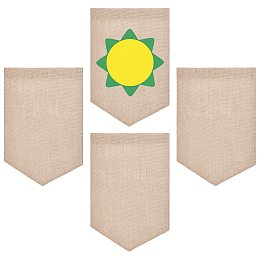 Gorgecraft Garden Flag, for Home Garden Yard Office Decorations, Shield Shape, BurlyWood, 46.2x31.2x0.4cm