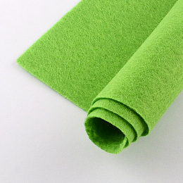 Honeyhandy Non Woven Fabric Embroidery Needle Felt for DIY Crafts, Square, Lawn Green, 298~300x298~300x1mm, about 50pcs/bag