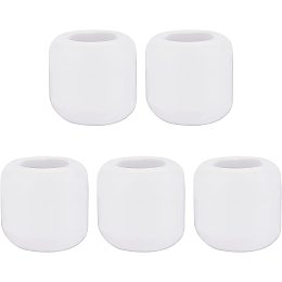 AHANDMAKER 5Pcs White Porcelain Candle Holder, Mini Ritual Candles Holder, Cup Candlestick Column for Casting Chimes, Rituals, Candle Lighting, Interior Decoration