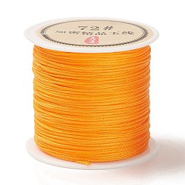 Honeyhandy 50 Yards Nylon Chinese Knot Cord, Nylon Jewelry Cord for Jewelry Making, Orange, 0.8mm