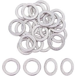 UNICRAFTALE 20pcs 22.5mm Linking Rings 304 Stainless Steel Link Connectors Ring Connectors Metal Jewelry Links for Women Jewelry Making, Stainless Steel Color