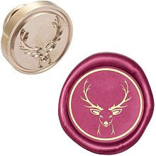 CRASPIRE Wax Seal Stamp Head Replacement Reindeer Removable Sealing Brass Stamp Head Olny for Creative Gift Envelopes Invitations Cards Decoration