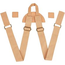 WADORN Nylon Adjustable Shoulder Belts, 69.2cm Sew on Backpack Bag Straps Shoulder Strap Replacement with Iron Buckle for Backpack Strap Making Accessory