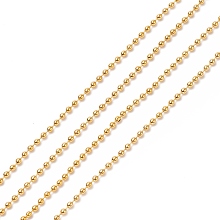 Honeyhandy Brass Ball Chains, Long-Lasting Plated, Soldered, Cadmium Free & Lead Free, Golden, 1.5mm