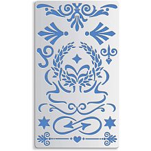 BENECREAT 4x7 Inch Metal Journal Stencils, Floral Vine, Small Findings Ornaments Stencil Template for Wood carving, Drawings and Woodburning, Engraving and Scrapbooking Project