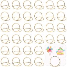 OLYCRAFT 36pcs Mini Place Card Holders Golden Round Wire Photo Holder Small Size Table Number Holders Pictures Stand Clips Menu Memo Clips for Weddings Anniversary Party Restaurants Birthday