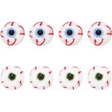 8 Pcs Felt Eyeballs, Mixed Color Wool Felt Bloodshot Eyeballs Halloween Monster Eyes Natural Wool Felt Balls for Halloween Props Or Bears Craft