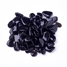 Honeyhandy Natural Obsidian Beads, Undrilled/No Hole, Chips, 8~20x5~10x4~7mm, about 100g/bag