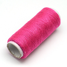 Honeyhandy 402 Polyester Sewing Thread Cords for Cloth or DIY Craft, Deep Pink, 0.1mm, about 120m/roll, 10rolls/bag