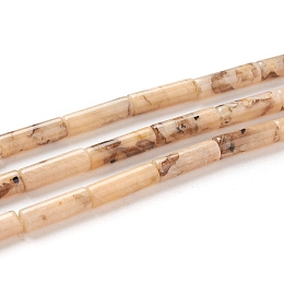 Honeyhandy Natural Feldspar Beads Strands, Column, 13~14x4mm, Hole: 1mm, about 30pcs/strand, 15.9 inch(40.5cm)