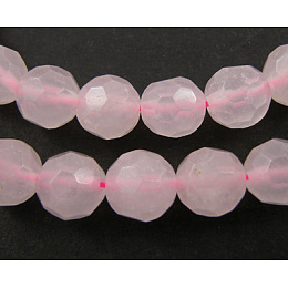 Honeyhandy Natural Rose Quartz Gemstone Beads, Pink, 4mm, Hole: 0.8mm, about 93pcs/strand, 15 inch