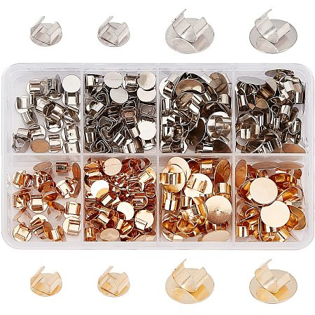 CHGCRAFT 200Pcs Hair Claw Clips Alloy Hair Barrettes Gold Clips Accessories for Women Girls