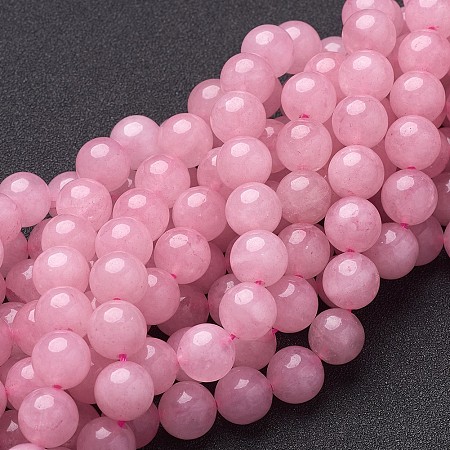 Honeyhandy Natural Rose Quartz Beads Strands, Round, 10mm, Hole: 1mm, about 10mm, Hole: 1mm, about 36pcs/strand, 14.5 inch