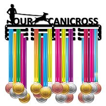 CREATCABIN Our Canicross Medal Holder Sport Walk A Dog Medals Hanger Display Stand Wall Mount Decor Holders Runner Athlete for Runners Home Outdoor Running Gymnastics Over 60 Medals 15.7 x 6 Inch