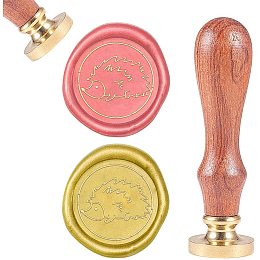 CRASPIRE Wax Seal Stamp Hedgehog, Sealing Wax Stamps Animal Retro Wood Stamp Wax Seal 25mm Removable Brass Seal Wood Handle for Envelopes Invitations Wedding Embellishment Bottle Decoration