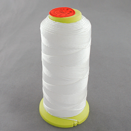 Honeyhandy Nylon Sewing Thread, White, 0.6mm, about 500m/roll