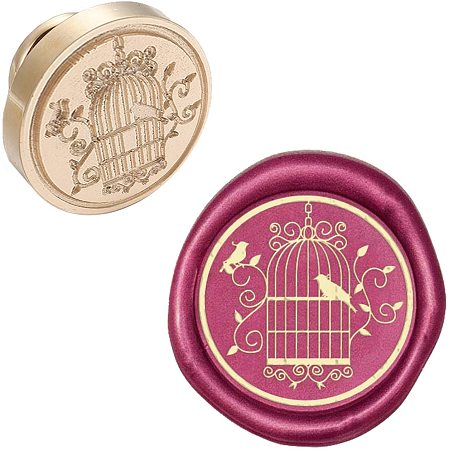 CRASPIRE Bird Wax Seal Stamp Head Bird Cage Animal Replacement Sealing Brass Stamp Head Olny for Embellishment of Envelope Invitations Wedding Wine Package Scrapbooks Parcel Gift Party Greeting Cards