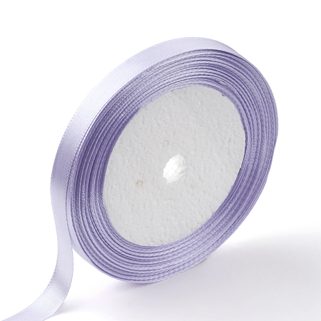 Honeyhandy Single Face Satin Ribbon, Polyester Ribbon, Lavender, 1/4 inch(6mm), about 25yards/roll(22.86m/roll), 10rolls/group, 250yards/group(228.6m/group)
