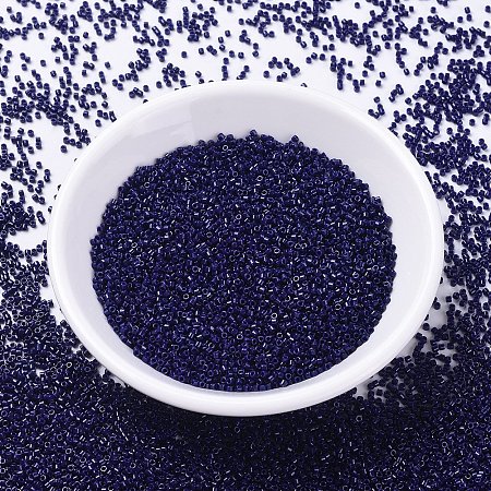 MIYUKI Delica Beads, Cylinder, Japanese Seed Beads, 11/0, (DB2144) Opaque Dyed Cobalt, 1.3x1.6mm, Hole: 0.8mm; about 2000pcs/10g