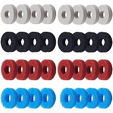 SUPERFINDINGS 32Pcs 4 Color 20mm Joystick Sponge Ring Flat Round Aim Assist Motion Control Precision Control Ring Precision Rings for PS4 PS5 Xbox One and Switch