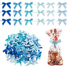 PandaHall Elite 120pcs Twist Tie Bow 2.3 Inch Ribbon Bows 6 Colors Blue Packaging Bows Gift Pull Bows for DIY Gift Wrap Decoration Wedding Christmas Party Decoration Baked Goods 6cm