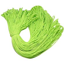 Pandahall Elite 100m 2mm Parachute Rope Paracord Polyester Ropes Spandex Accessory Cord Rope Multipurpose for Bracelets Making（LawnGreen）