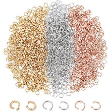 UNICRAFTALE About 1200pcs 3 Colors 2.8mm Inner Diameter Open Jump Rings 304 Stainless Steel O Shape Rings Jewelry Findings for DIY Bracelets Necklaces Jewelry Craft Making