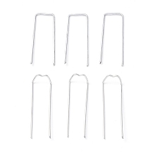 ARRICRAFT AHANDMAKER 200Pcs 2 Style Galvanized Iron M-Shape pins, Locating pins For Patchwork Home Ornament, Embroidery Sewing Craft, Platinum, 4.3~4.4x1.3~1.7x0.1~0.7cm, 100pcs/style