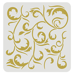 FINGERINSPIRE Victorian Vine Stencil 30x30cm Reusable Victorian Vine Pattern Drawing Stencil Floral Border Stencils Vine Stencil for Painting on Wood, Canvas, Paper, Floor, Wall