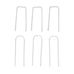 ARRICRAFT AHANDMAKER 200Pcs 2 Style Galvanized Iron M-Shape pins, Locating pins For Patchwork Home Ornament, Embroidery Sewing Craft, Platinum, 4.3~4.4x1.3~1.7x0.1~0.7cm, 100pcs/style