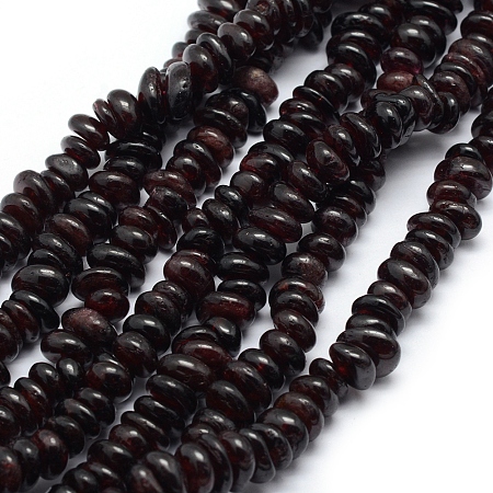 Arricraft Natural Garnet Beads Strands, Chip, 6~9mm, Hole: 0.8mm, about 33 inches(84cm)