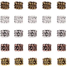 Arricraft 200pcs 5 Color European Large Hole Spacer Beads Rondelle Metal Spacers Lead Free and Cadmium Free with 5mm Hole for DIY Jewelry Craft Making