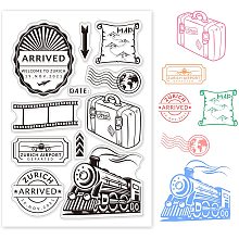 GLOBLELAND Postage and Stamps Clear Stamps Transparent Silicone Stamp for Card Making Decoration and DIY Scrapbooking