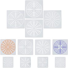 GORGECRAFT 12 Pcs Mandala Dotting Stencils Mandala Rock Painting Drawing Tool Stencils Reusable Template Set 3 Sizes for DIY Wood, Fabric, Glass, Metal, Walls Art