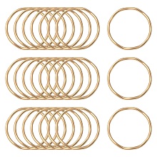 Honeyhandy Smooth Surface Alloy Linking Ring, Ring, Matte Gold Color, 28x2.5mm