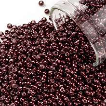 Honeyhandy TOHO Round Seed Beads, Japanese Seed Beads, (564) Galvanized Cabernet, 11/0, 2.2mm, Hole: 0.8mm, about 1103pcs/10g