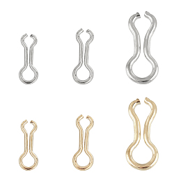 Stainless Steel Fishing Swivel Tackle Accessories, for Fishing Supplies, Golden & Stainless Steel Color, 16~21.5x5.5~10x1~2mm, 240pcs/box