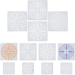 GORGECRAFT 12 Pcs Mandala Dotting Stencils Mandala Rock Painting Drawing Tool Stencils Reusable Template Set 3 Sizes for DIY Wood, Fabric, Glass, Metal, Walls Art