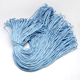 Honeyhandy Polyester & Spandex Cord Ropes, 16-Ply, Light Blue, 2mm, about 109.36 yards(100m)/bundle