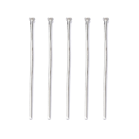 NBEADS 1000g Iron Headpins, Silver Color, Size: about 3.5cm long, 0.7mm thick, about 7000pcs/1000g