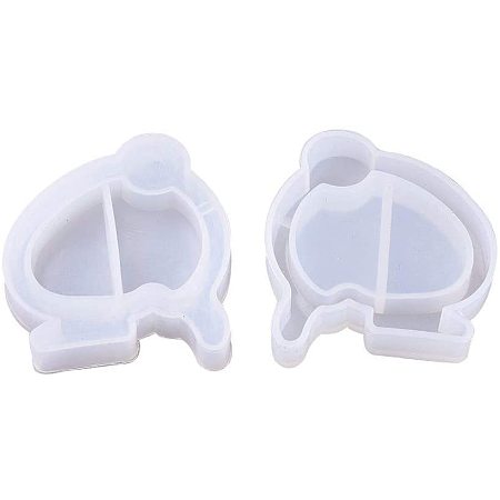 PandaHall Elite 1 pc Rabbit Hip Shape Resin Epoxy Mould Resin Casting Mould for DIY Jewelry Craft Making, Clear