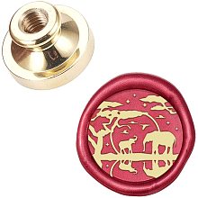 CRASPIRE Animal Wax Seal Stamp Head Elephant Removable Sealing Wax Stamp Head for Creative Gift Envelopes Invitations Cards Decoration