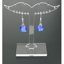 Honeyhandy Plastic Earring Display Stand, Jewelry Display Rack, Jewelry Tree Stand, 3cm wide, 8cm long, 8.1cm high