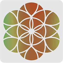 FINGERINSPIRE Flower of Life Stencil 12x12 Inch/30x30cm Painting Templates Wall Stencils Reusable DIY Art and Craft Stencils for Floor Tile Fabric Wood Decor