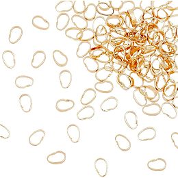 120Pcs 14K Gold Plated Pendants Brass Snap on Bail Pendants Clasp Connectors Bails Pinch Clip Clasp Bail Charms for DIY Stylish and Exquisite Earring Necklace Bracelet Jewelry Making