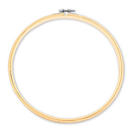 Honeyhandy Embroidery Hoops, Bamboo Circle Cross Stitch Hoop Ring, for Embroidery and Cross Stitch, Antique White, 107mm, Inner Diameter: 95mm