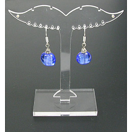 Honeyhandy Plastic Earring Display Stand, Jewelry Display Rack, Jewelry Tree Stand, 3cm wide, 8cm long, 8.1cm high