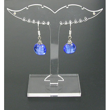 Honeyhandy Plastic Earring Display Stand, Jewelry Display Rack, Jewelry Tree Stand, 3cm wide, 8cm long, 8.1cm high